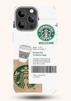 Starbucks stickers cover for iPhone 15