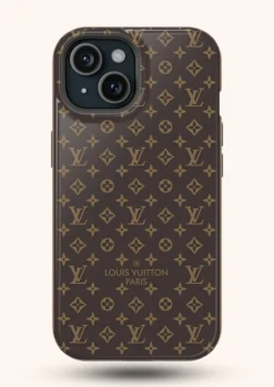 brown louis vuitton paris phone cover for iphone 15 product image