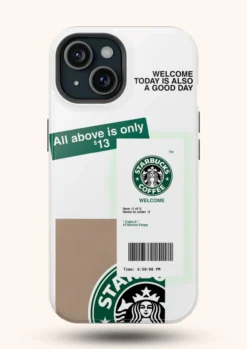 starbucks phone cover for iphone 15 withg today is also a good day quote